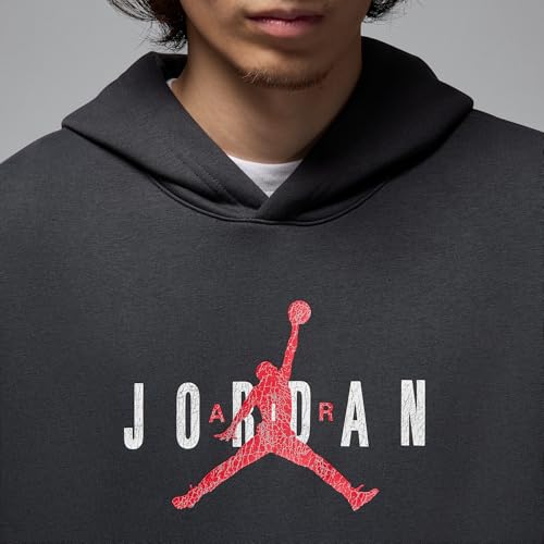 Jordan Brooklyn Fleece Men's Pullover Hoodie (HV5096-045, Off Noir/Black)4