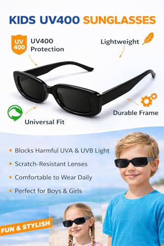 Image of ALNA-TURA Sunglasses For Boys & Girls, Goggles For Kids, Stylish Modern Yellow UV Protectd Shades Glasses, Birthday gift sunglasses kids, Cool trendy kids shades (Age 3 To 10)
