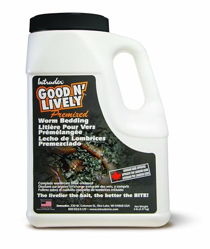 INTRUDER Good N' Lively Premixed Worm Bedding, 5-Pound Container