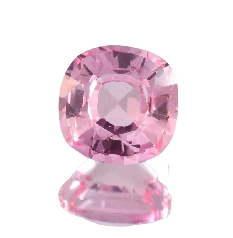 Morganite 9x9mm coussin gemme naturelle pour fabrication bijoux collier DIY