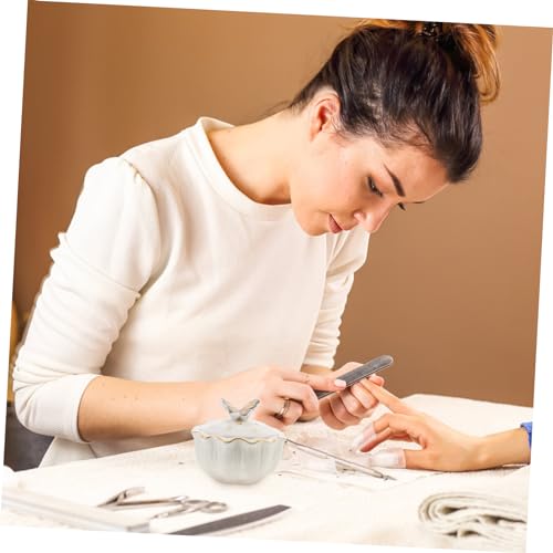Recipiente Cerámico Mini para Líquidos de Uñas con Tapa miniatura 3