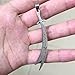 ZKDC Muslim Ali zulfiqar sword stainless steel 60cm chain necklace islamic jewelry