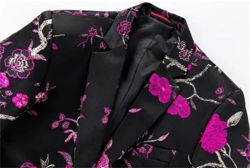 Men's Suit 2 Piece Set Wedding Formal Party Blazer and Trousers Slim Fit Suits4