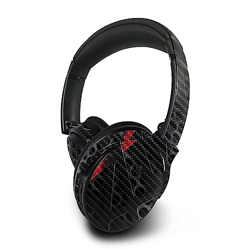 Image of MightySkins Carbon Fiber Skin Compatible With Bose QuietComfort 45 Headphones - Tech Web | Protective, Durable Textured Carbon Fiber Finish | Easy To Apply, Remove, and Change Styles | Made in the USA