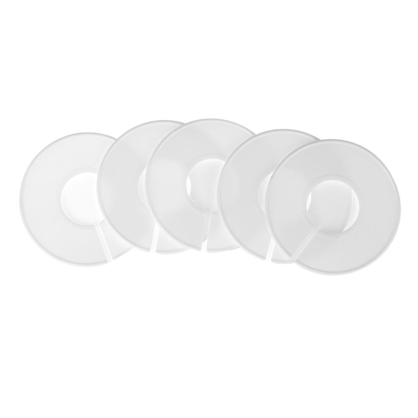 Luvafey Hanger Dividers 20PCS Clothing Size Dividers Round Hangers Closet Clothes Stores Or Home White Black for Clothing Size Type Sorting Writable and Reusab(White)