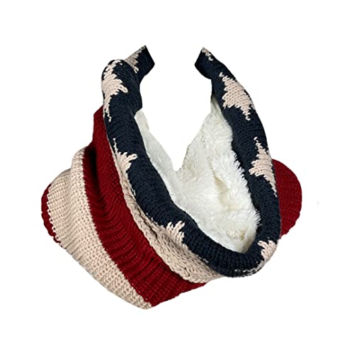 Modena American Flag Infinity Loop Winter Warm Scarf
