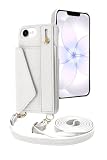 シズカウィル iPhone 17e 用 / 16e 用 ケース ショルダー カバー ショルダーストラップ アイファンデ5 ショルディー ストリートモード スノーホワイト 1個入り