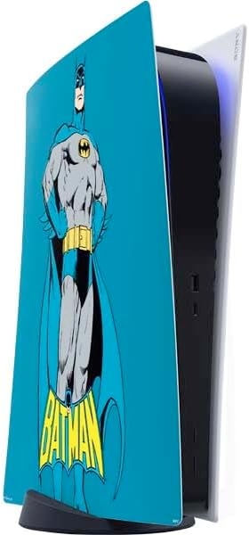 Skinit Decal Gaming Skin Compatible with PS5 Digital Edition Console - Officially Licensed DC Comics Batman Vintage Pose Collage Art Design