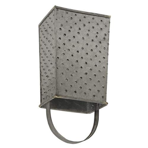 CWI Gifts Galvanized Metal Grater Dishtowel Holder
