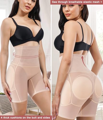 Irisnaya Calcinha modeladora feminina, modeladora corporal, levanta bumbum, acolchoada, realçadora d