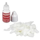 Bausch 0725/10-100/11 100 Kunstnägel in verschiedenen Größen, Nageltips, inkl. 3 g Nagelkleber, Beauty, Nagelpflege, Kunstnagel, künstliche Nägel, zum Aufkleben, Maniküre, Beauty