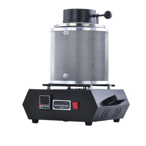 Horno De Fusión De Oro De 1500 W, Horno De Fusión Eléctrico De 1 A 3 Kg Con Crisol Y Lingotera, Kit De Horno De Oro Y Plata, Crisol De Metal. Fundicion Rapida Eficiente(Enhanced,3KG)