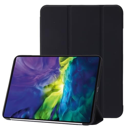 Étui iPad Pro 11 2022 antichoc évite les rayures coque cuir silicone noir