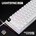 Logitech G PRO X 60 Lightspeed Wireless Gaming Keyboard, Ultra Compact TKL 60% Mechanical Keyboard for Windows PC, LIGHTSYNC RGB, Dual-Shot PBT Keycaps, GX Optical Linear Switches - White