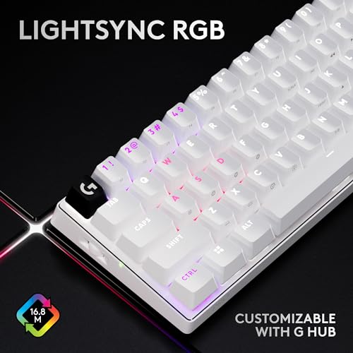 Logitech G PRO X 60% Wireless Gaming Keyboard (Linear Optical) - White - image 8