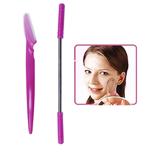 Buy RVS Facial Hair Epilator + Eyebrow Trimmer Safe Makeup Knife