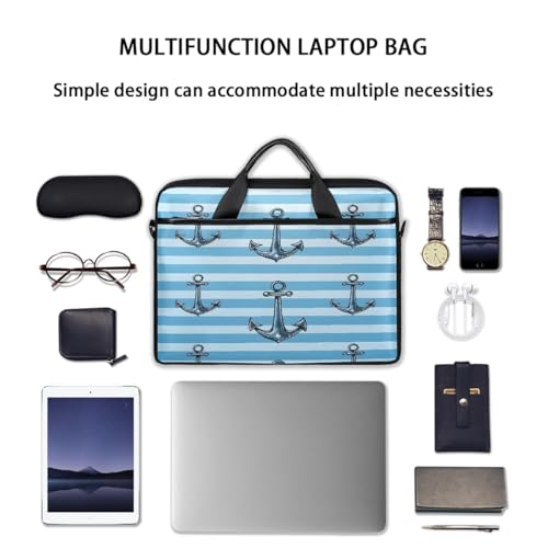 Bolso para portátil con patrón de anclas 15 pulgadas miniatura 7