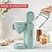 Moulinex Filterkaffeemaschine, Wassertank vorne, 1,25 l, Permanentfilter, schwenkbarer Filterhalter mit breitem Griff, Tropfstopp, Warmhaltefunktion, Farbe Eukalyptus Morning FG2M1310