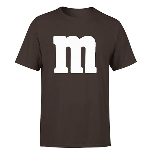 Letter M Halloween Costumes T-Shirt | Funny Cool Graphic Tee Idea | for Men