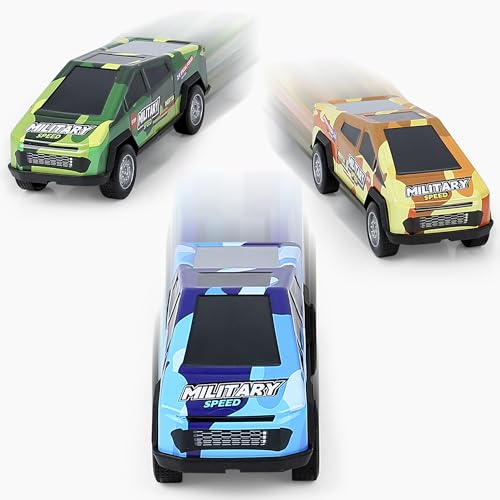 Set de 3 carros de juguete con motor de fricción miniatura 2
