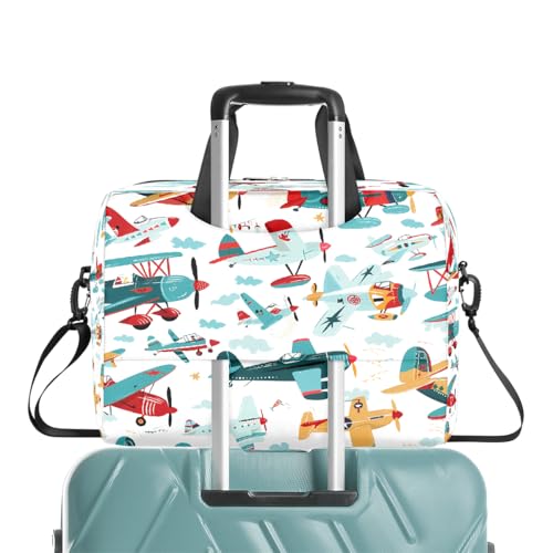 Maletín para laptop con diseño avión caricatura 13-16 pulg miniatura 7