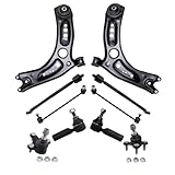 TRQ Front Steering & Suspension Kit Compatible with 2015-2016 Audi A3 2015-2018 Volkswagen e-Golf 2015-2020 Golf 2015-2019 Golf SportWagen