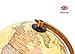 Exerz Globo Iluminado 20cm / Globo Antiguo Soporte de Madera - Mapa...