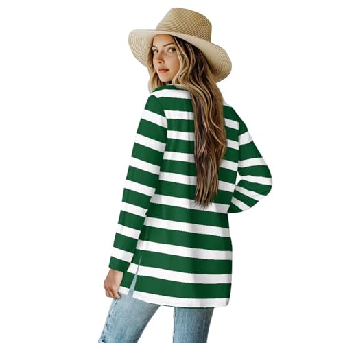 Image of Women's Aztec Open-Front Jacket Lightweight Casual Outerwear Native Western Aztec Pattern & Plaid Houndstooth Print