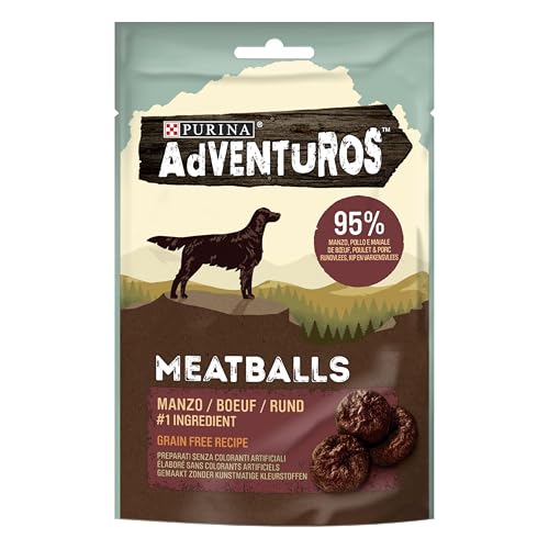 Purina Adventuros High Meat Meatballs Snack Cani 70g
