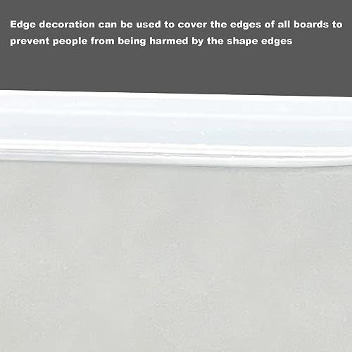 Vkinman Rubber Edge Trim, Clear Edge Protector, Self-Adhesive Rubber Edge Trim, U Channel Rubber Seal Strip for Sheet Metal, Metal Edge Protector Fit for 1/4\", 20Ft (Fit1/16\"- L20Ft)