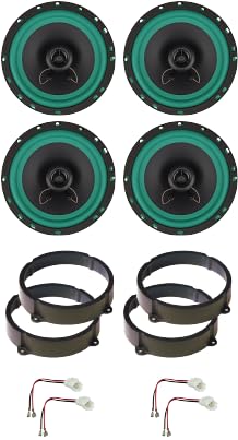 IPNOSIS Kit 4 Casse IP-01165 per Lancia Musa con 2 Supporti Anteriori, 2 Supporti Posteriori e 4 Connettori