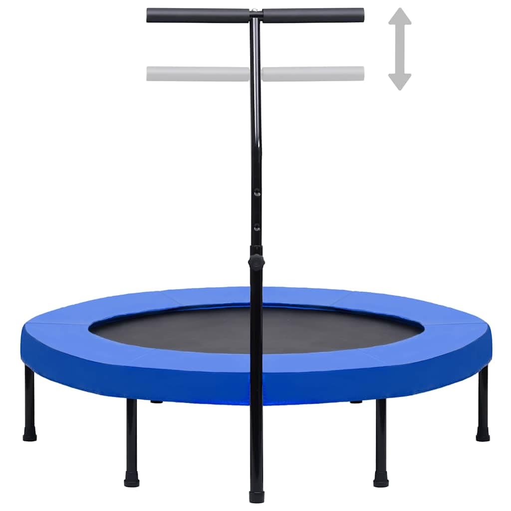 Trampolín de fitness con barra en T y protección