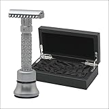 Pearl Flexi Open Comb Adjustable Safety Razor - Made of 100% Brass Metal | Adjustable from 1 to 6 | Men's Shaving Razor for Fathers Day Gift