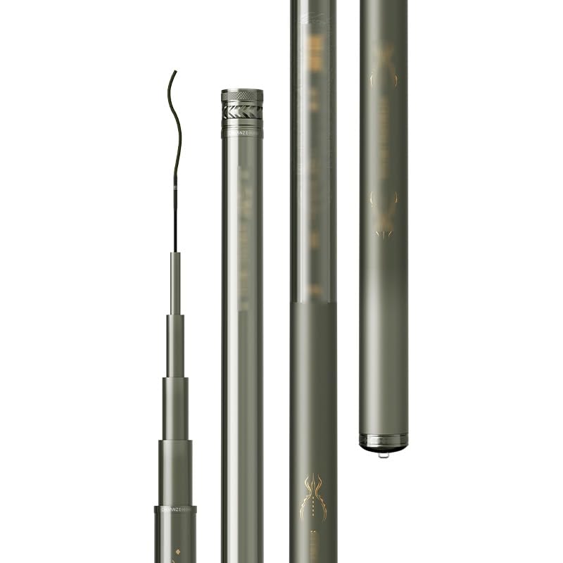 Canne à pêche taïwanaise ultra légère carbone 3.6M portative