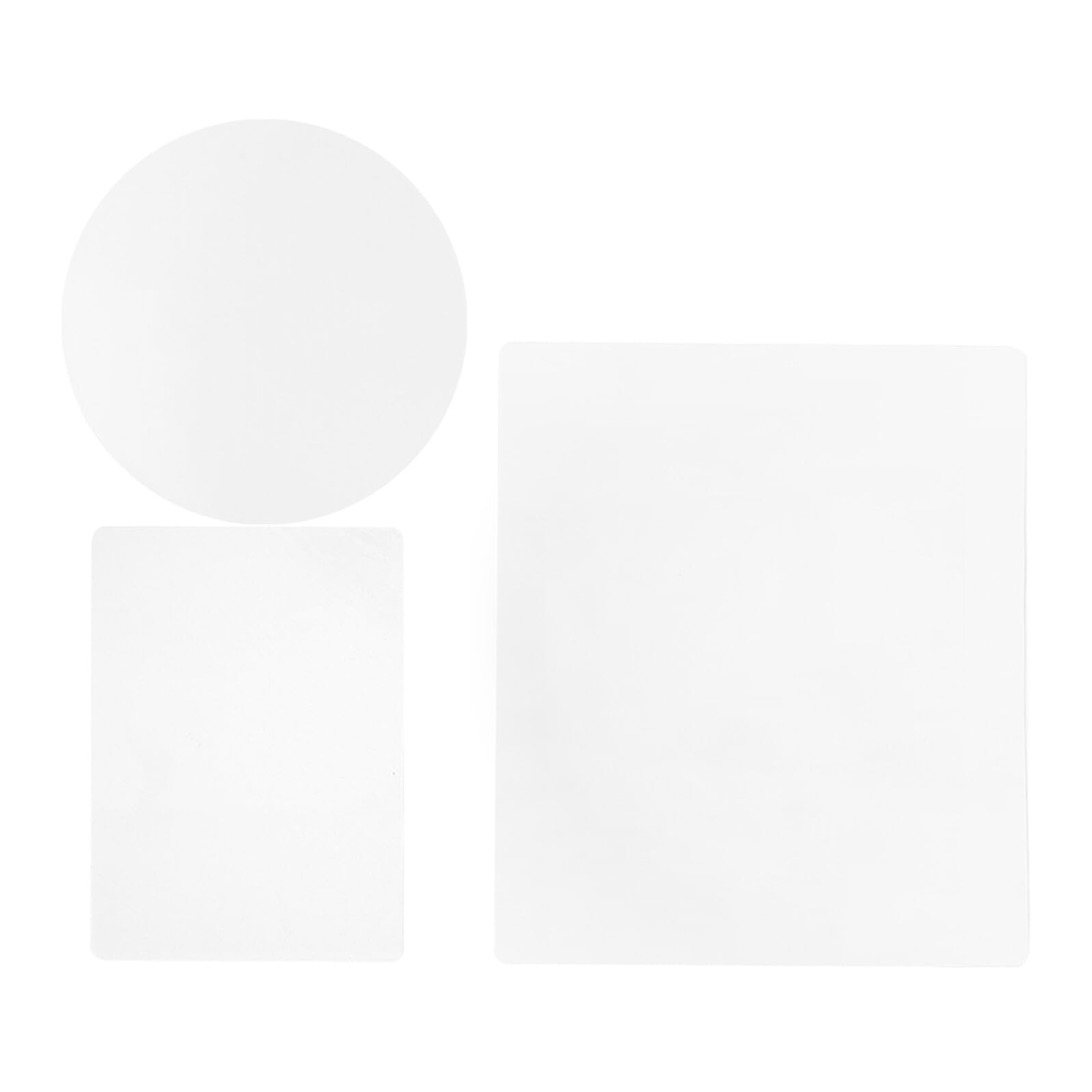 3 Piezas Placas de Gel para Principiantes de Reutilizables Transparentes Redonda para Impresión Artística Scrapbooking Manualidades y Diario Creativo