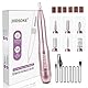 JODSONE Nagelfräser Kabellos 20000 U/min – 6 in 1 Elektrische Nagelfeile für Gelnägel, Leise & USB-Aufladbar, Maniküre Set mit Verstellbarer Geschwindigkeit