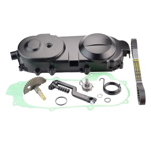 Luxuypon Replacement Transmission Cover Kit with Start Gear Shaft Belt Compatible with GY6-50-100cc 669 Motorcycle Scooter Moped