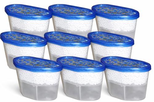 ACCURATE 500ml Interior Dehumidifier Pack of 10 | Condensation Remover Moisture Absorber for Damp, Mould, Moisture in Home,Kitchen, Wardrobe, Bedroom, Caravan, Office, Garage (PACK OF 10)