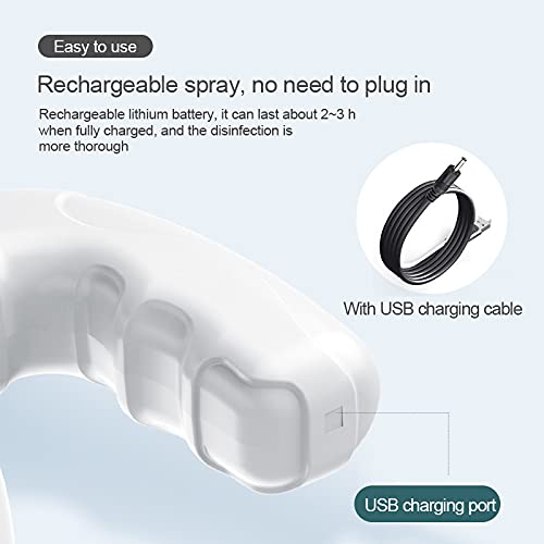 800Ml Ontsmettingsmiddel Mist Pistool Handheld Oplaadbare Nano Verstuiver Grote Capaciteit Elektrische Sproeier Mondstuk… - Image 6