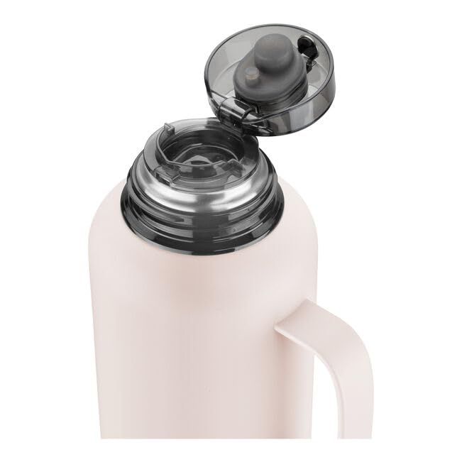 ZWILLING Thermo Plus - Termo (1,2 L, hasta 24 horas, doble pared, acero inoxidable, a prueba de fugas, apto para lavavajillas, base antideslizante, color rosa