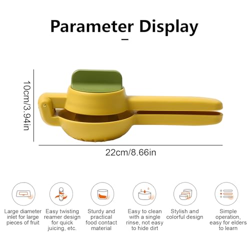 Presse Agrumes Manuel,RoadLoo 9 cm de Diamètre Presse Citron Manuel à Levier Facile à utiliser Sûr Et Durable presse agrumes manuel robuste limes fruits de citrons pour Cuisine Bar Restaurant – Image 3