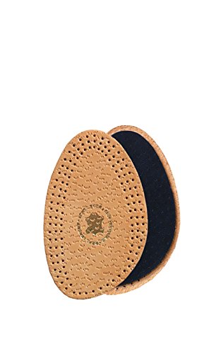 Medias Plantillas Kaps Halfix - Cómodas de Materiales Premium Cuero Curtido y Látex -Amortiguan Los Pies y Previenen Roces, Ampollas y Quemaduras - Tacones, Planos (35-36 EURBeige)