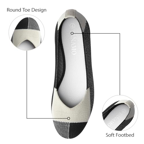 Image of Tanamo Ballet Flats for Women, Soft Knit, Work Travel Everyday Shoes