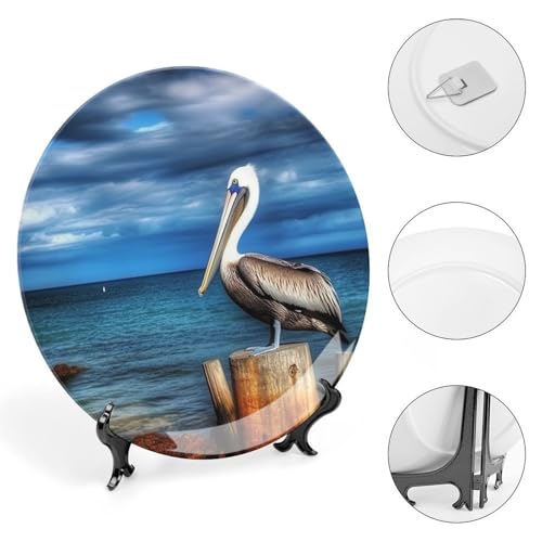 Plato decorativo blanco de porcelana hueso 6 pulgadas miniatura 4