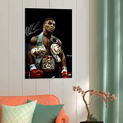 Faguang SV37OEP9MJTQ Tyson With Belts Boxing Canvas Art Poster And Wall Art Picture Print Modern Family Bedroom Decor Posters 16X24Inch thumb #3
