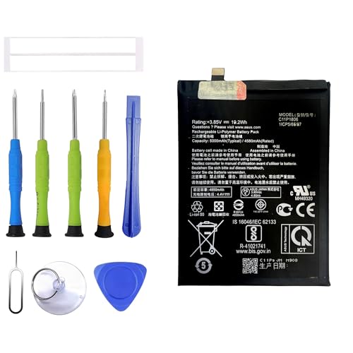 ERYNK Batería de repuesto compatible con ASUS Zenfone 6 ZS630KL I01WD C11P1806 con juego de herramientas