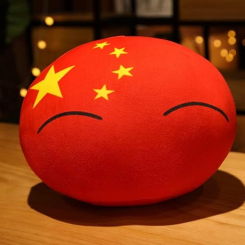 Yobuisg ポーランドボール ぬいぐるみ カントリーボール抱き枕 40cm Polandball アニメ クッション ペンダント Countryball おもちゃ 置物 飾り物 誕生日プレゼント (B)