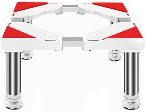 Miniatura 9 de Pedestal mejorado para lavadora, elevado, 4 pulgadas, 6 pulgadas, 8 pulgadas, 10 pulgadas, ajustable de 18 a 25 pulgadas, base de refrigerador, base