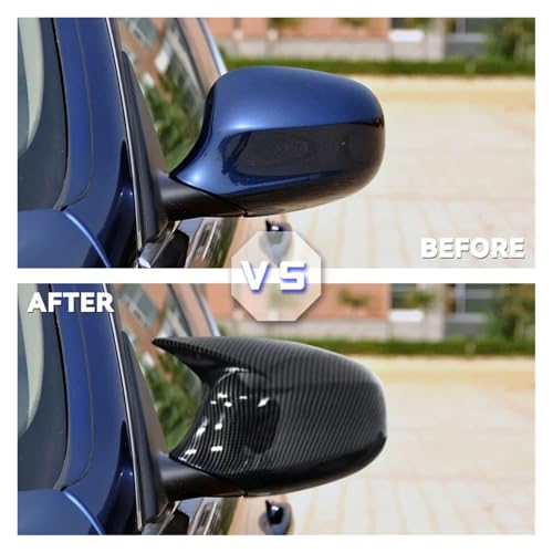 Cache rétroviseur BMW E90 E91 E92 E93 plastique rigide style carbone - 4