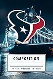 Prayer Journal Composition: Houston Texans Notebook American Football Wide Ruled - Christmas, Thankgiving Gift Ideas Type #2